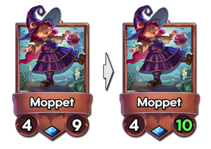 moppet now has 10 health up from 9