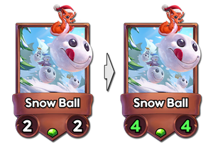 Snowball is now a 4/4 where it was a 2/2.