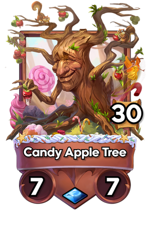 A Candy Apple Tree card.