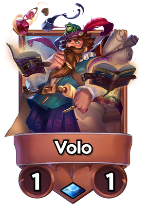 A Volo card.