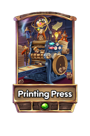 A Printing Press card.