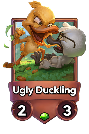 A Ugly Duckling card.