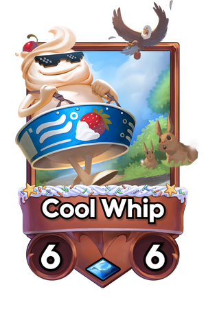 A Cool Whip card.