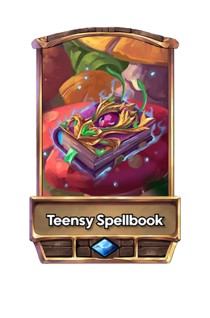 A Teensy Spellbook card.