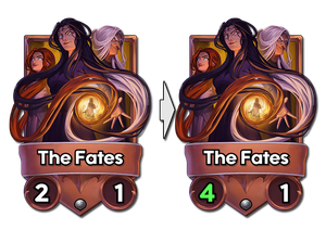 Now has 4 attack, up from 2